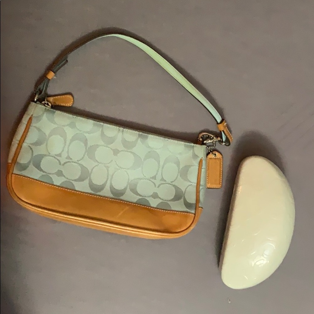 Coach clutch and sunglasses case bundle